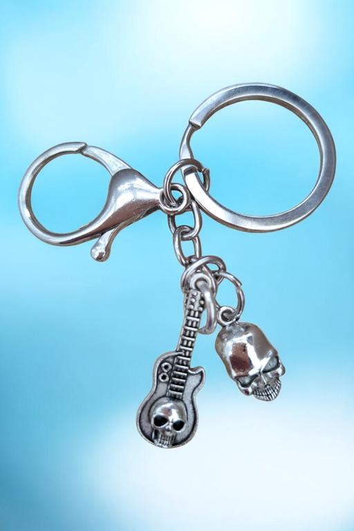 Buy & Sell Ebbw Vale Blaenau Gwent - Photos for Goth biker clasp keyring with 2 charms