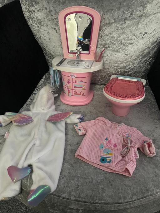Buy & Sell Sefton Park Liverpool - Photos for Baby born wash basin, toilet and clothes