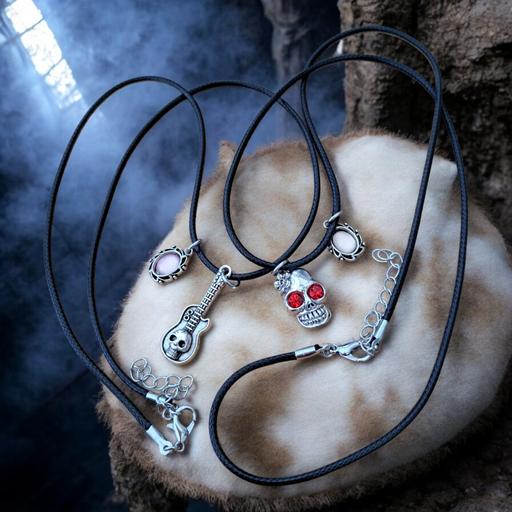 Buy & Sell Ebbw Vale Blaenau Gwent - Photos for 2 types Goth biker 2 charm cord necklace