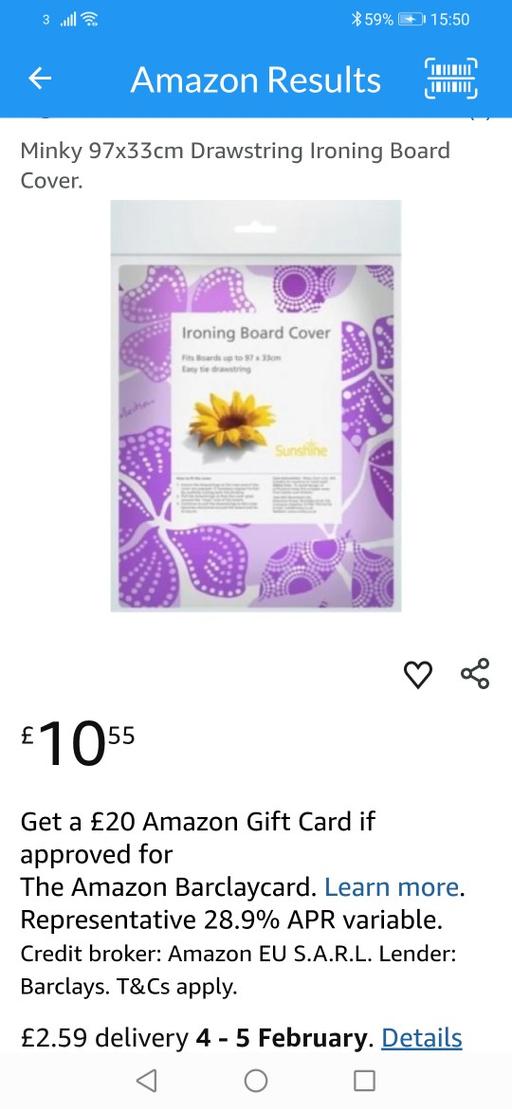 Buy & Sell Moseley Village Wolverhampton - Photos for New Minky ironing board cover