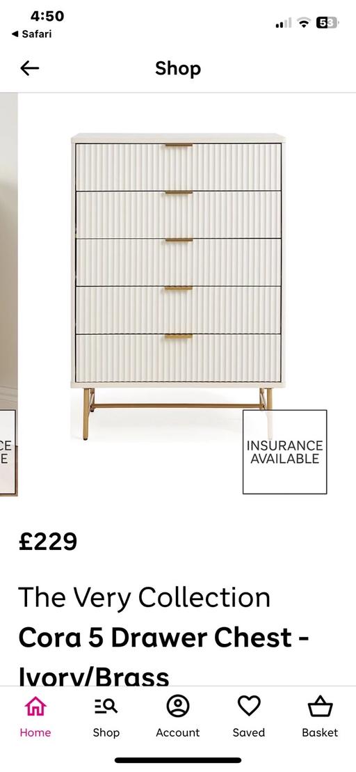 Buy & Sell Halewood Knowsley - Photos for Brand new assembled Cora chest of drawers