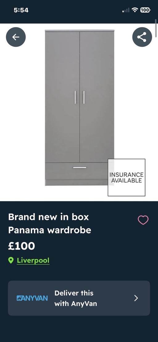 Buy & Sell Halewood Knowsley - Photos for Brad new in box panama wardrobe