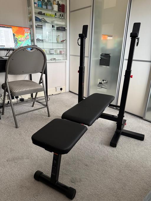 Buy & Sell Uxbridge Hillingdon - Photos for Benchpress + 50kg Weights & Barbell