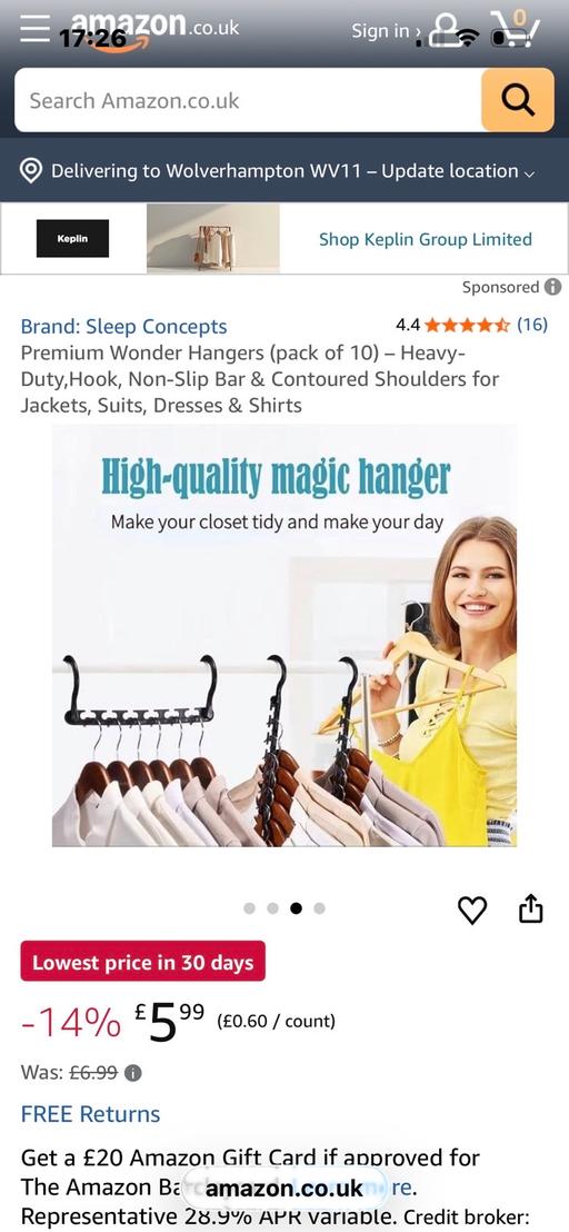 Buy & Sell Wednesfield Wolverhampton - Photos for New wonderhangars pack of 10