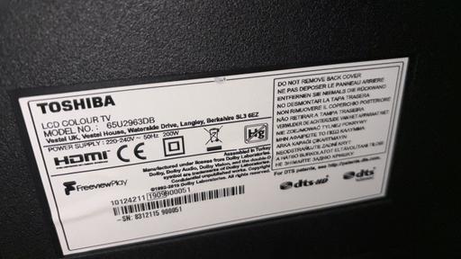 Buy & Sell Colindale North West London - Photos for Toshiba 65” Tv. Quick sale