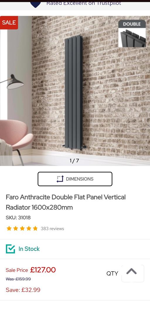 Buy & Sell Netherton Dudley - Photos for 2 x Faro Anthracite Radiators