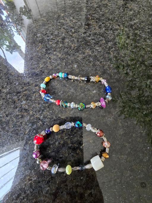 Buy & Sell Rowley Regis Sandwell - Photos for 2 handmade beaded charm bracelet featuring va