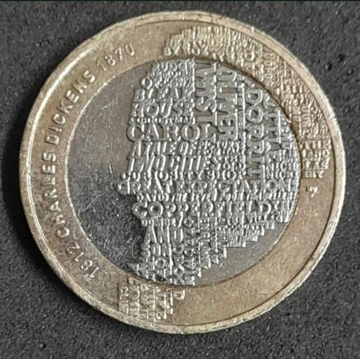 Buy & Sell Preston South Ribble - Photos for CHARLES DICKENS £2 COIN