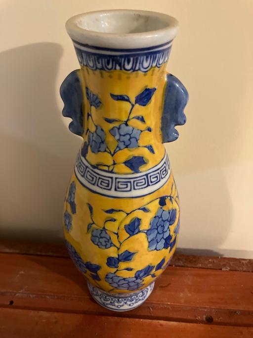 Buy & Sell Yeovil Somerset - Photos for Antique Chinese Export Yellow Blue Vase 1880s