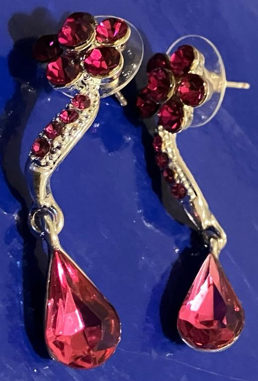 Buy & Sell Yeovil Somerset - Photos for Ladies Jewellery Pink Cubic Zirconia Earrings
