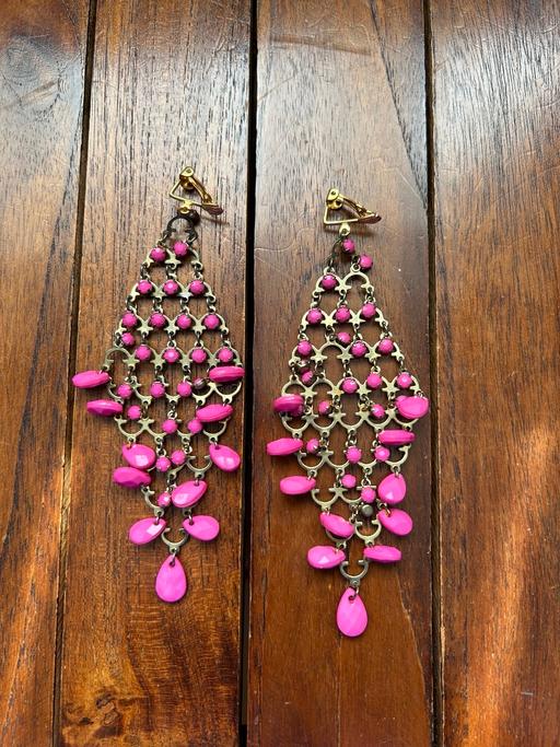 Buy & Sell Nottingham City Centre Nottingham - Photos for Pink Drops Clip-On Earrings [Free P&P]