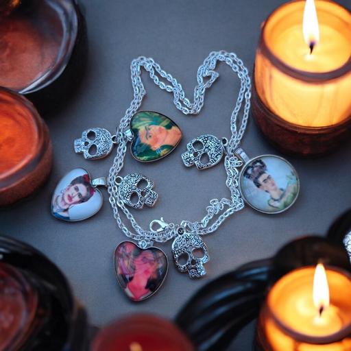 Buy & Sell Ebbw Vale Blaenau Gwent - Photos for Mexican feminist sugar skull necklace new