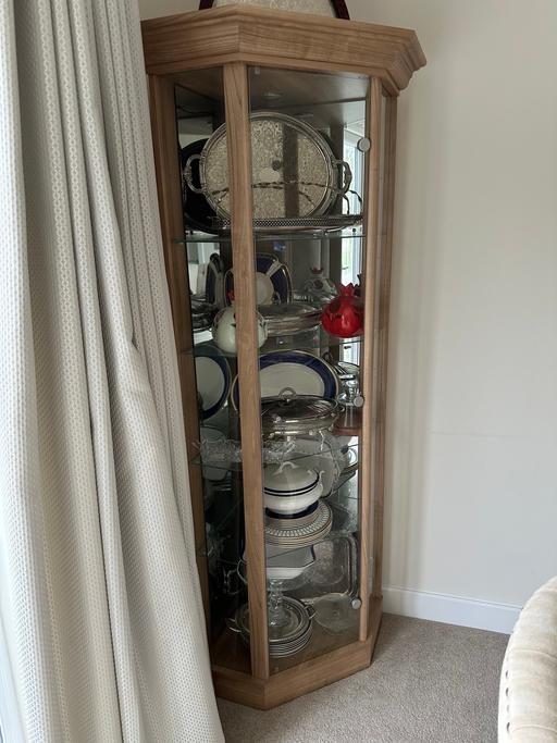 Buy & Sell Hem Heath Stoke-on-Trent - Photos for Glass cabinet with light
