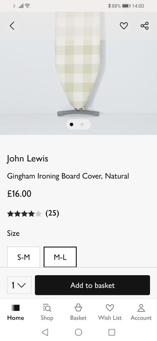 Buy & Sell Heath Town Wolverhampton - Photos for New large ironing board cover L135xW45cm