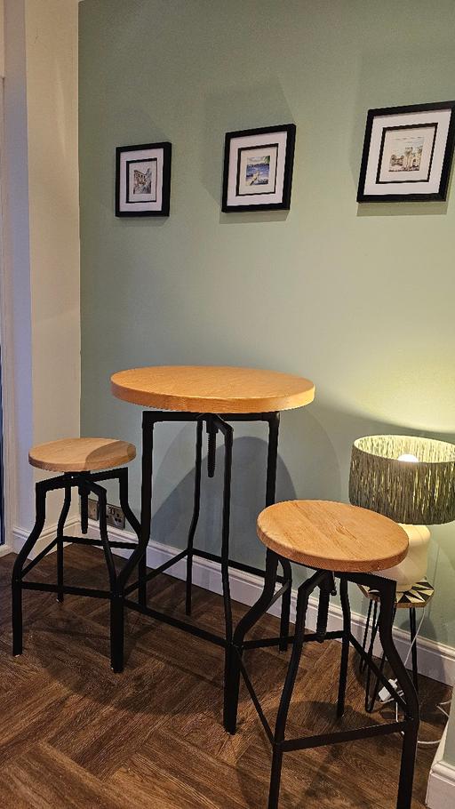 Buy & Sell Sutton Coldfield Birmingham - Photos for Industrial style table and stool set