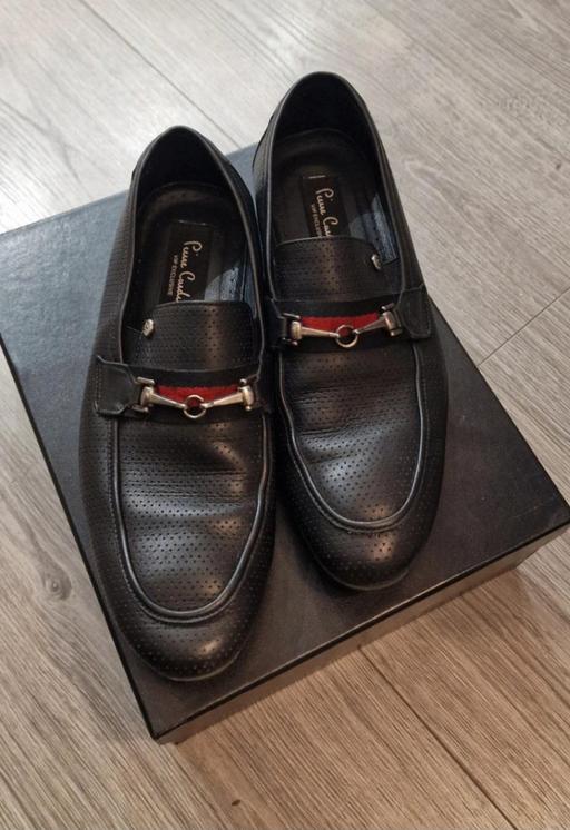 Buy & Sell Bishopbriggs Glasgow - Photos for Pierre Cardin VIP Black Leather Loafers - UK