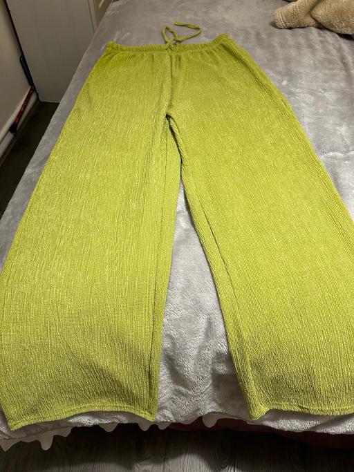 Buy & Sell Murdishaw Halton - Photos for Green summer wide leg trousers