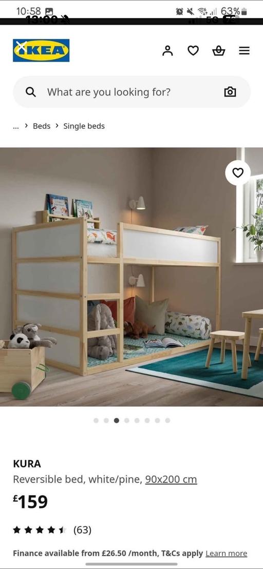 Buy & Sell Crossness South East London - Photos for Kids reversible bed from ikea