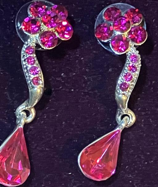 Buy & Sell Yeovil Somerset - Photos for Ladies Jewellery Pink Cubic Zirconia Earrings