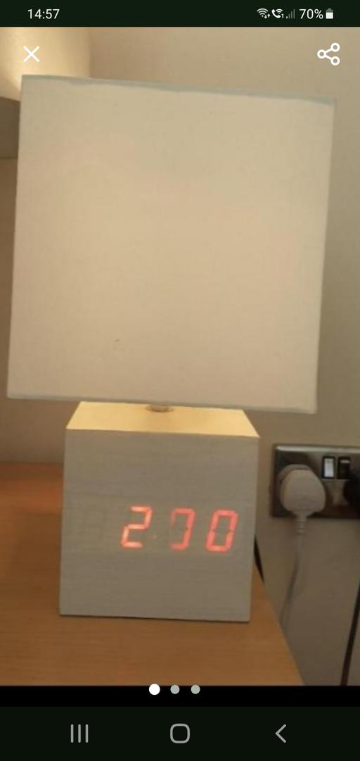 Buy & Sell Brownhills Walsall - Photos for lamp with date/time/temperature