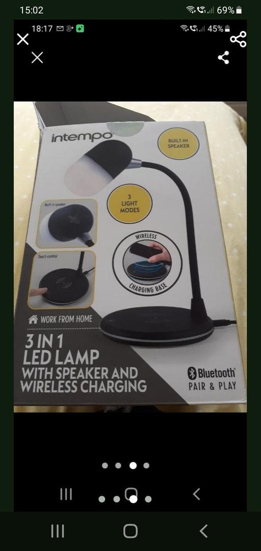 Buy & Sell Brownhills Walsall - Photos for new led lamp with wireless charging