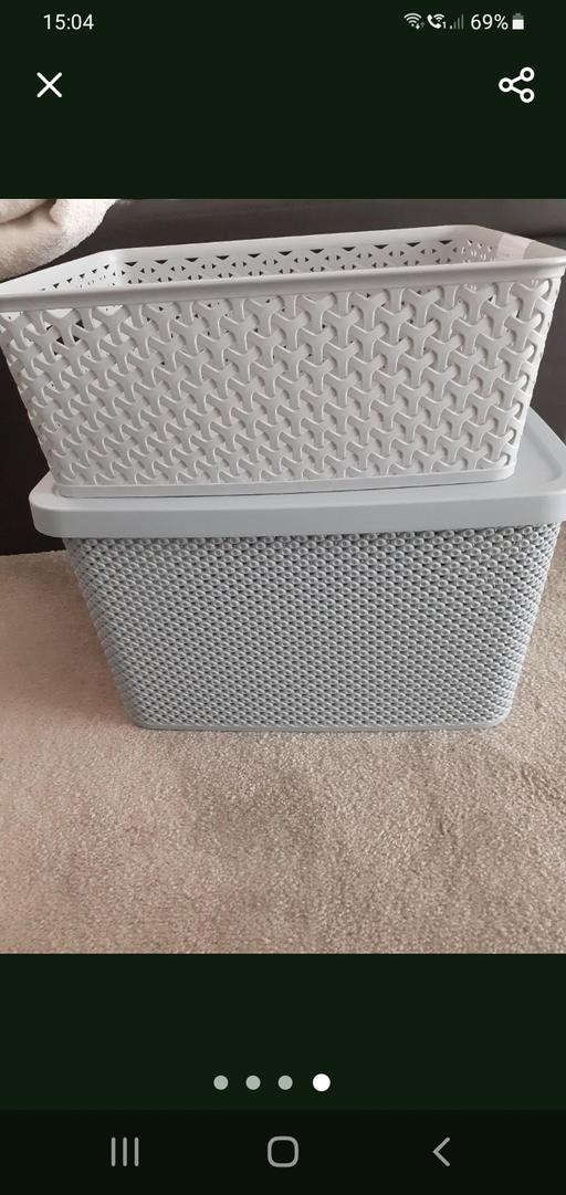Buy & Sell Brownhills Walsall - Photos for 2 new grey storage boxes