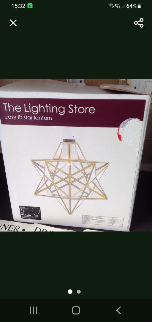 Buy & Sell Brownhills Walsall - Photos for new gold star light boxed