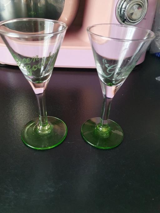 Buy & Sell Upper Gornal Dudley - Photos for pair vintage glasses green goddess