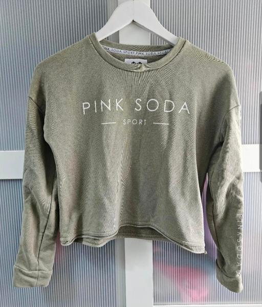 Buy & Sell Weston Point Halton - Photos for Size 8 PINK SODA khaki cropped sweatshirt