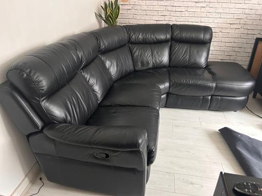 Buy & Sell South Harrow Harrow - Photos for Black Leather Corner Sofa - Recliner|RRP£2000