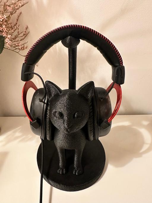 Buy & Sell Balham South West London - Photos for Black cat Headphone Holder – 3D Printed