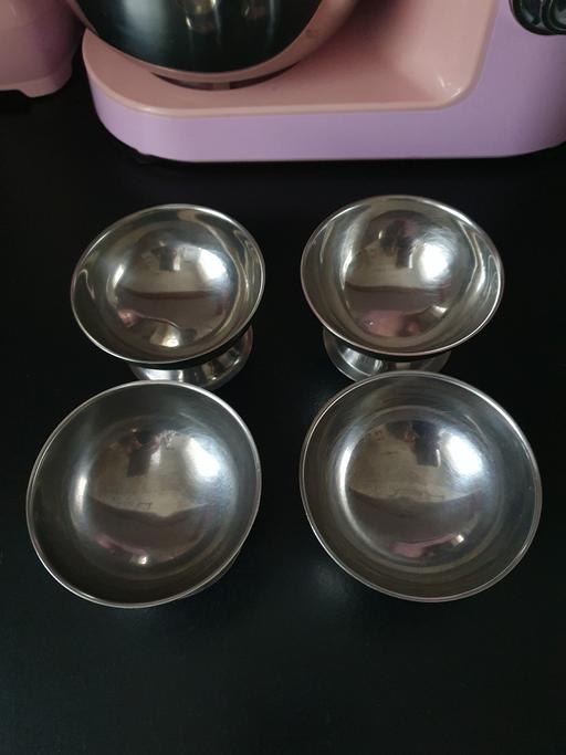 Buy & Sell Upper Gornal Dudley - Photos for vintage stainless Steel dessert dishes x 4