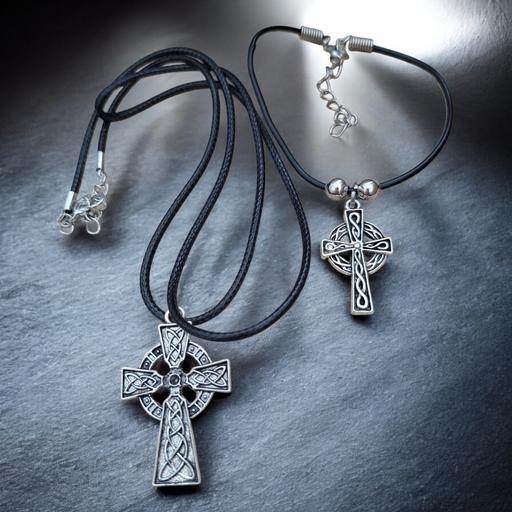 Buy & Sell Nottage Bridgend - Wales - Photos for Celtic Cross cord necklace & bracelet set