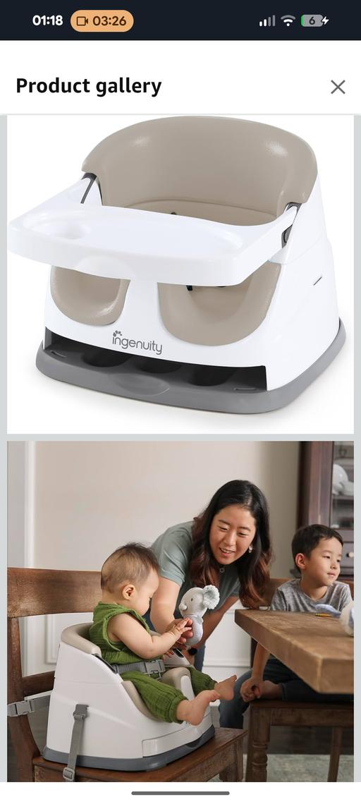 Buy & Sell Stoke Newington North London - Photos for Ingenuity Baby Feeding Chair