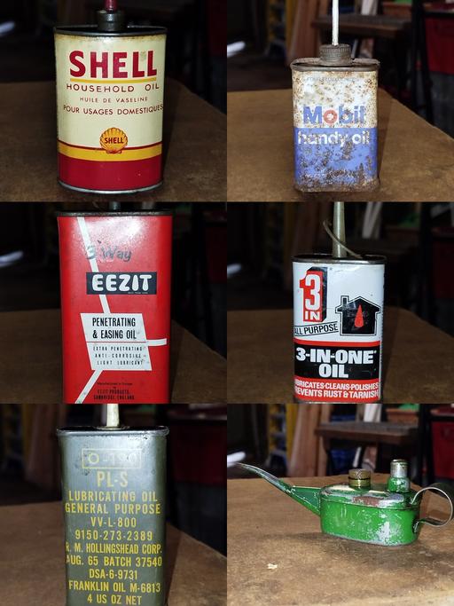 Buy & Sell Tame Valley Industrial Estate Tamworth - Photos for Collectors Lot Of Vintage Lubricant Oil Cans