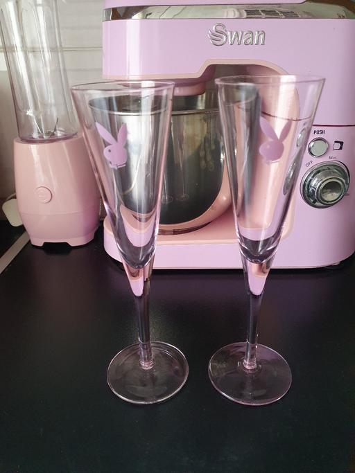 Buy & Sell Upper Gornal Dudley - Photos for pair playboy champagne flute glasses
