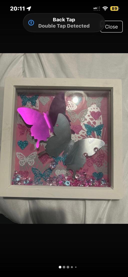 Buy & Sell Swan Village Sandwell - Photos for White 3d box frame butterfly with crystals