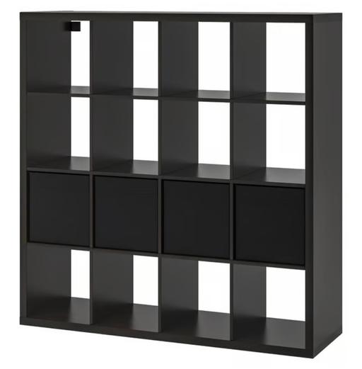 Buy & Sell The Ridgeway Enfield - Photos for IKEA KALLAX 4x4 Storage Unit - Black/Brown