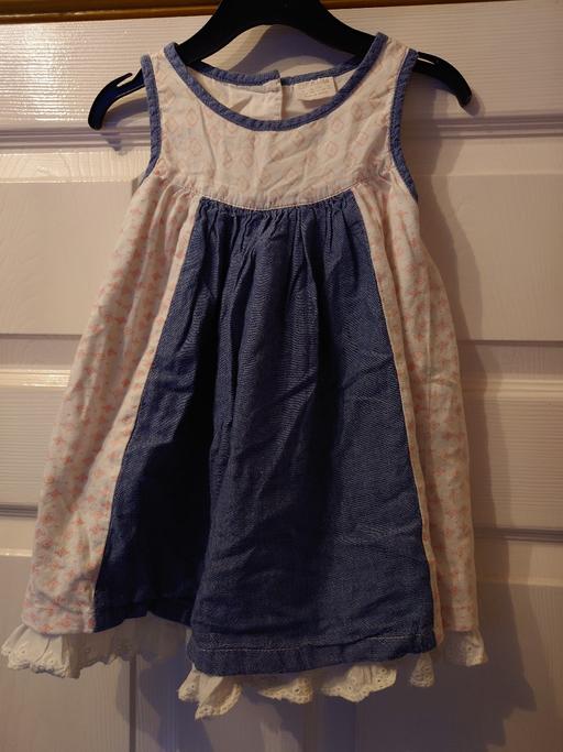 Buy & Sell Long Whatton North West Leicestershire - Photos for Girls white/blue dress size 18-24 months