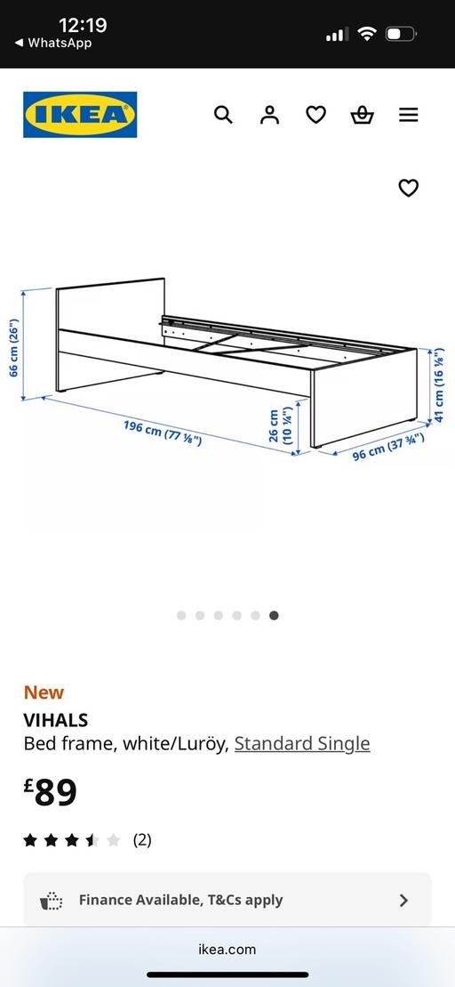 Buy & Sell Upper Norwood South East London - Photos for IKEA bed frame