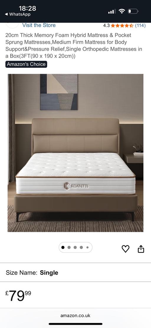 Buy & Sell Norbury South West London - Photos for Single bed mattress