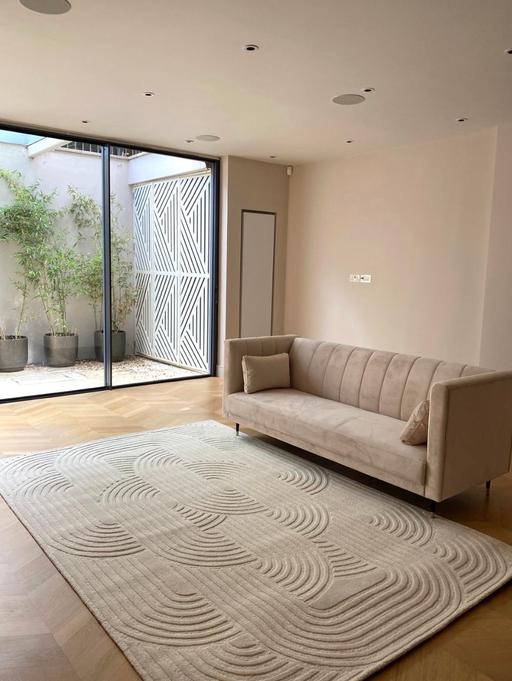 Buy & Sell Castelnau South West London - Photos for NEW Beige Velvet Click-Clack Sofabed Seats 3