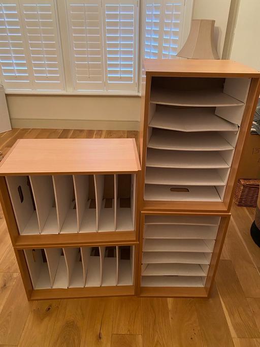 Buy & Sell East Putney Station Wandsworth - Photos for X4 Beech Lever Arch Desktop Unit