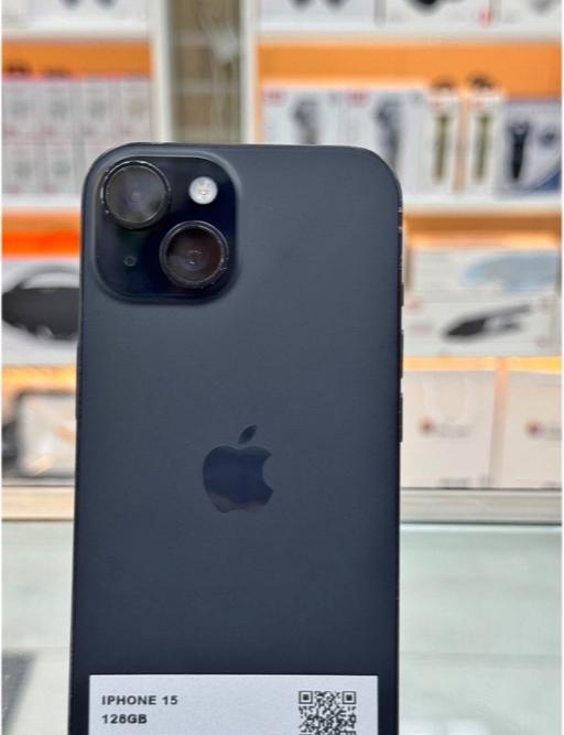 Buy & Sell - Photos for iPhone 15 Black 128GB