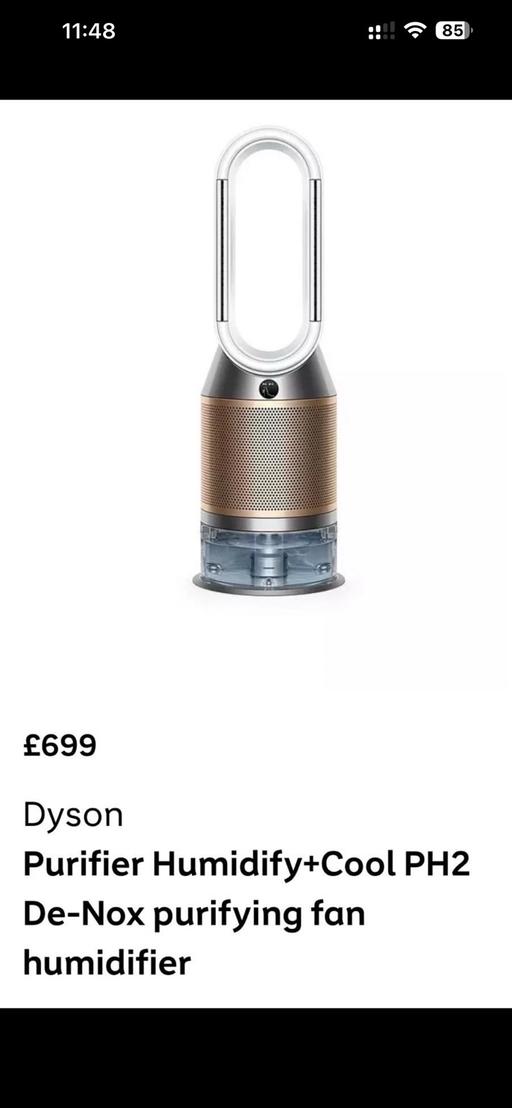 Buy & Sell Dollis Hill North West London - Photos for Dyson Purifier Humidify+ Cool PH2 De-Nox Fan