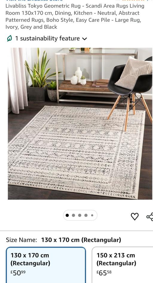 Buy & Sell Smethwick Sandwell - Photos for brand new rug in ivory,grey and black