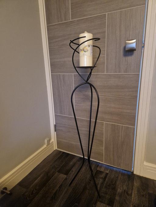 Buy & Sell Stannington Sheffield - Photos for Large black candle stand & new L candle