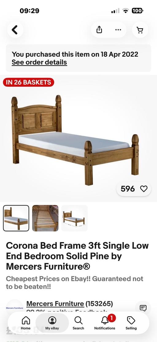 Buy & Sell Whitton Richmond upon Thames - Photos for Bed. Single solid pine