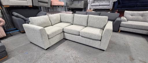 Buy & Sell Cheslyn Hay South Staffordshire - Photos for Textured Grey Dual Armed Corner Sofa - NEW