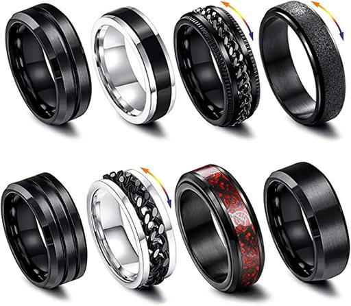 Buy & Sell Erdington Birmingham - Photos for new set of 8 men's rings size 11